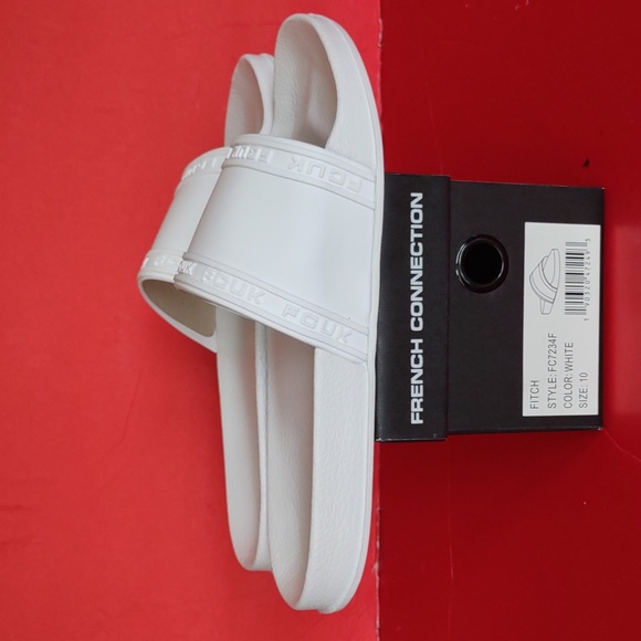 BRAND NEW FRENCH CONNECTION FITCH SLIP ON SLIDE SANDALS - Picture 2 of 16